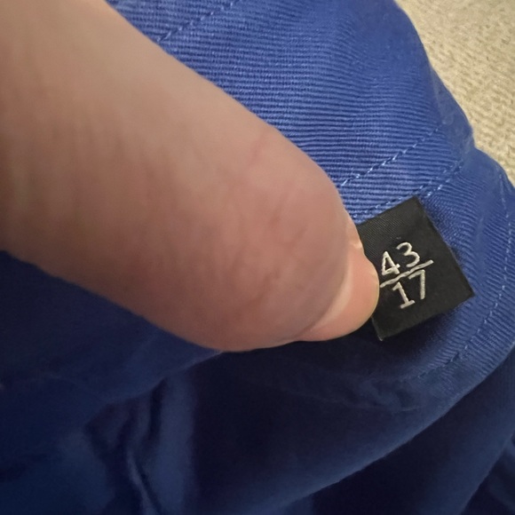 Men’s Gucci button down dress shirt in cobalt blue size 43/17 - Picture 6 of 7